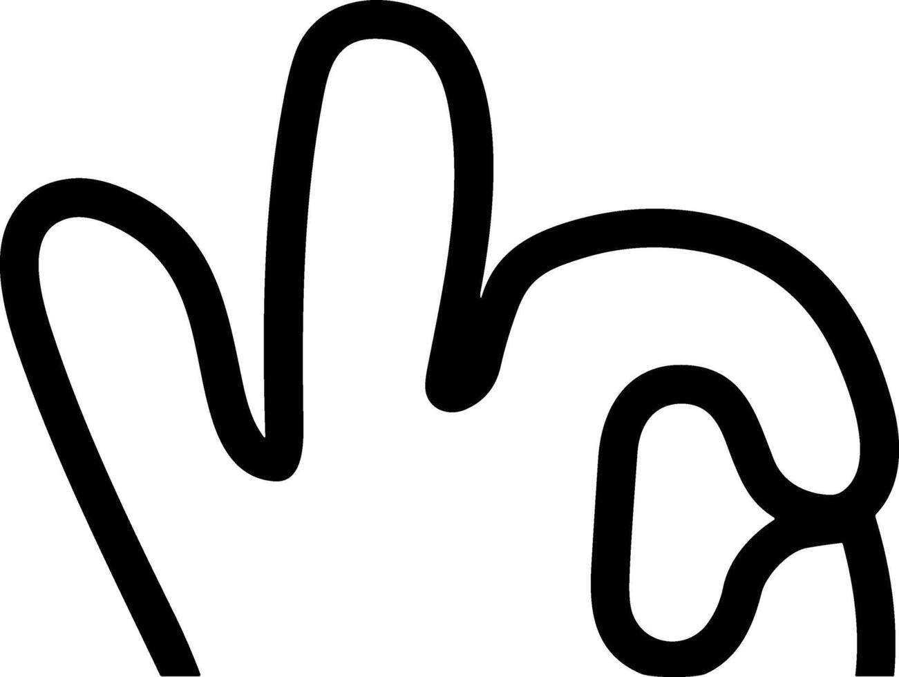 Hand icon symbol image illustration vector