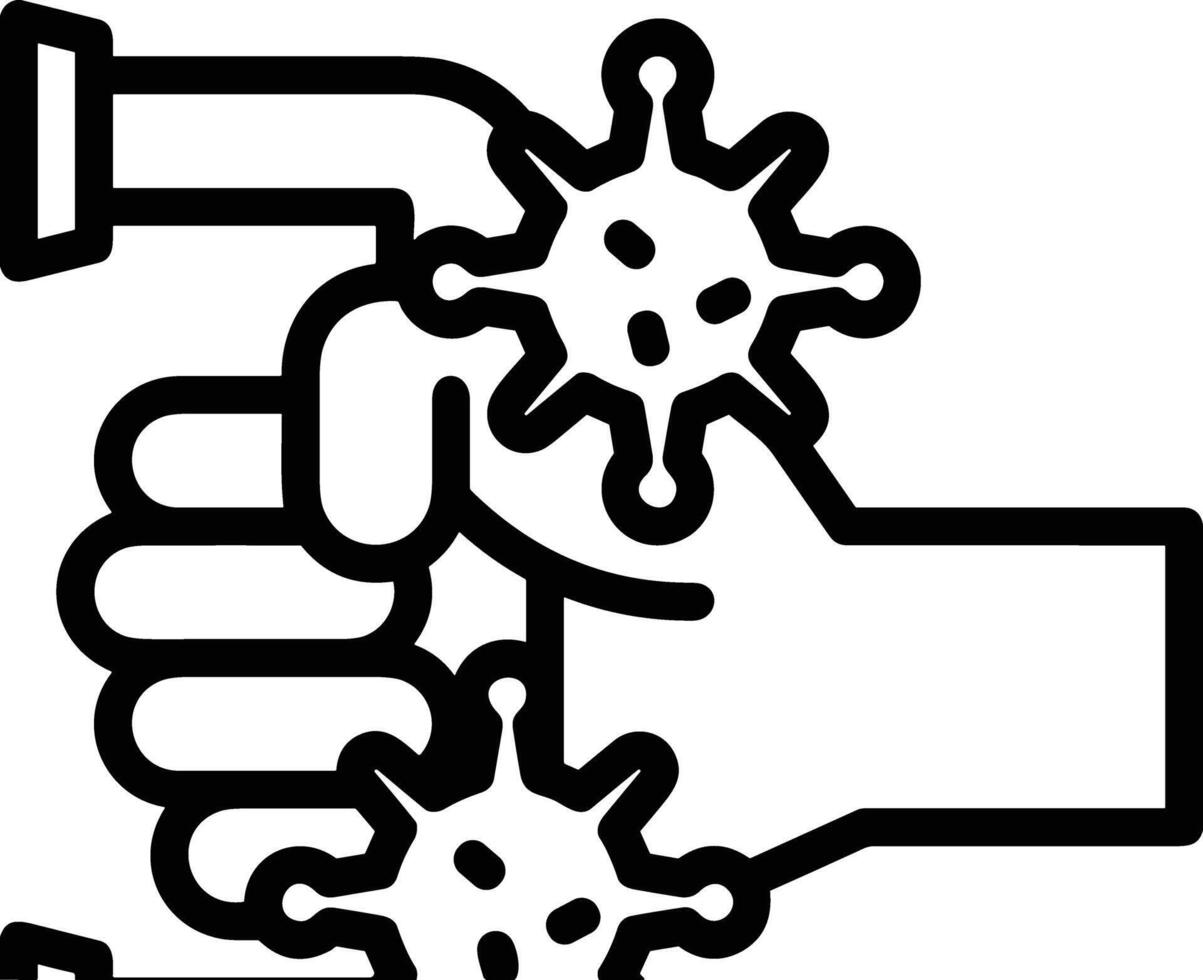 Hand icon symbol image illustration vector