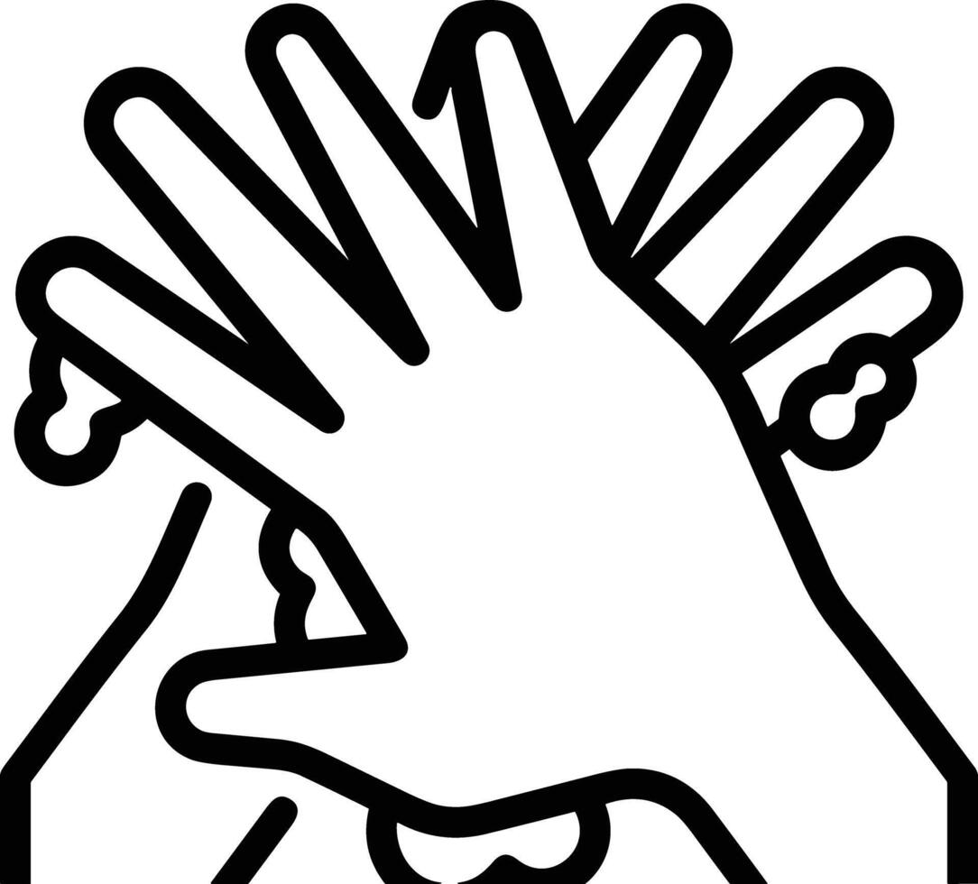 Hand icon symbol image illustration vector