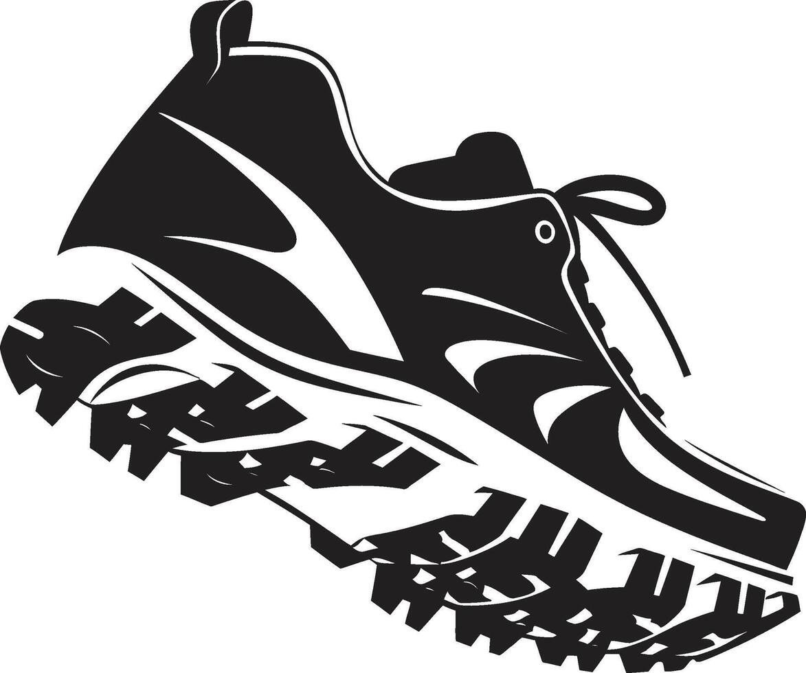 Mystic Sprint Intriguing Black Sports Shoe Ebony Evolution Refined Sports Shoe Graphic vector
