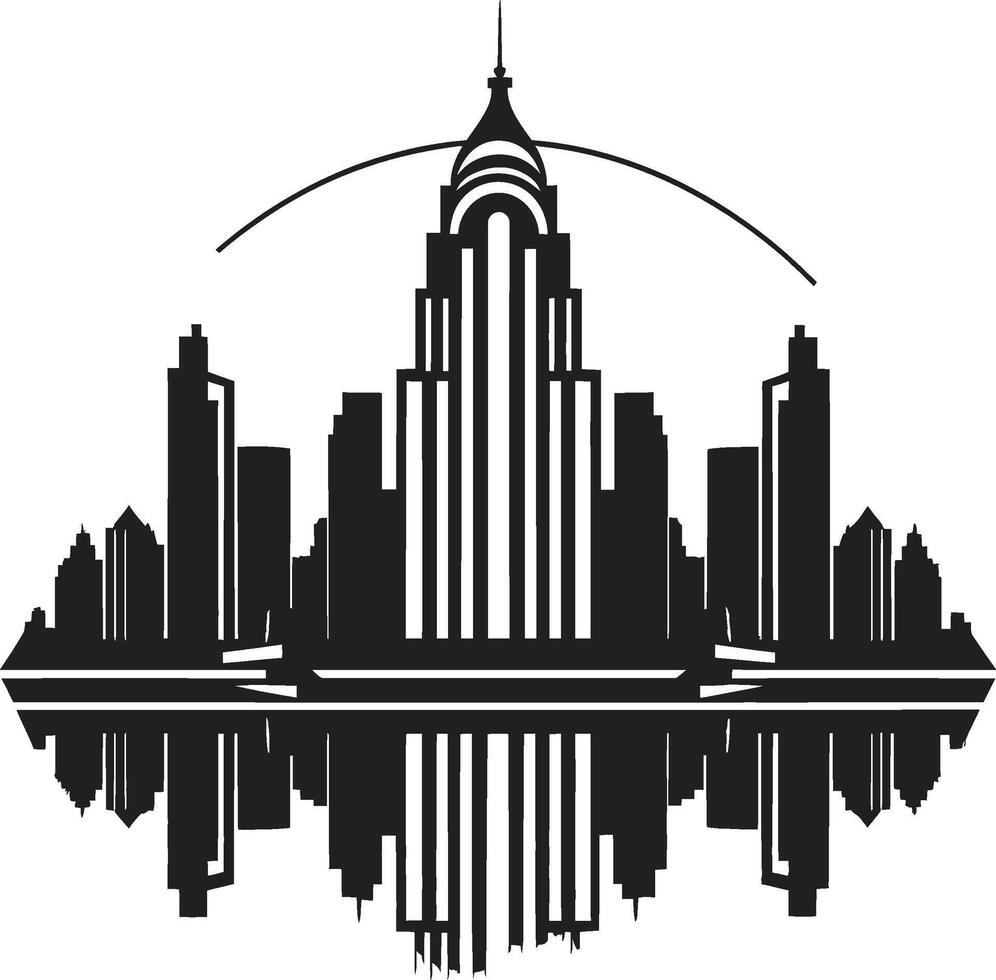 Ebony Elements Refined Black Chic Urban Impressions Modern Black Graphic vector
