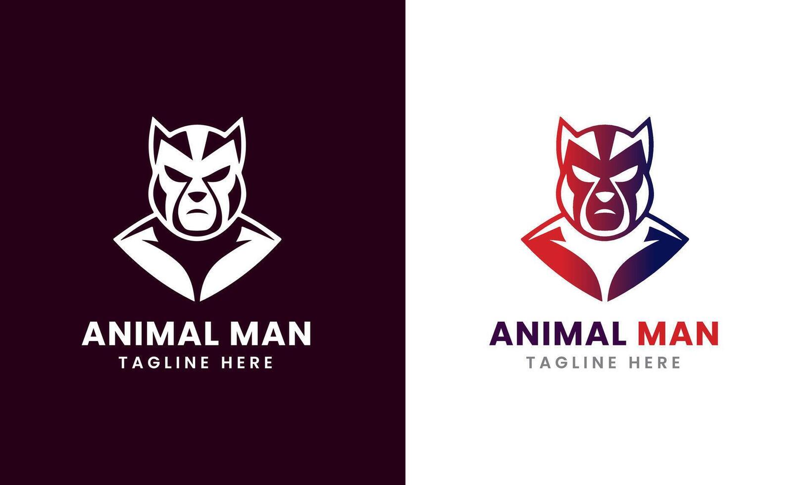Monkey icon, monkey man minimalist logo sample idea vector
