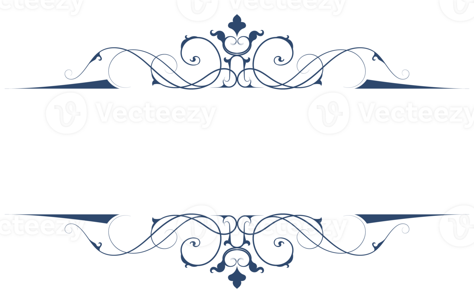 classic abstract lines Vintage style, dark navy blue. for greeting cards book cover decoration Graphic elements png