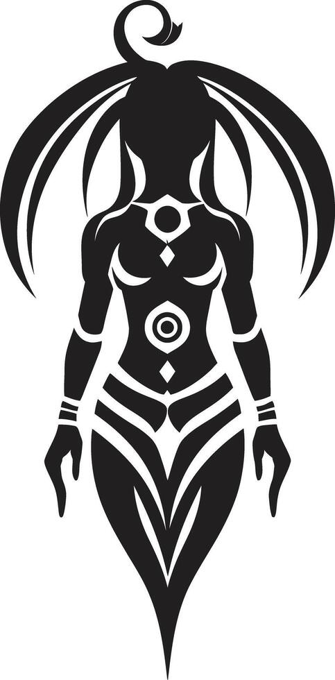 Oceanic Spirit Tribal Woman Symbol Island Beauty Black Hawaii Woman Graphic vector