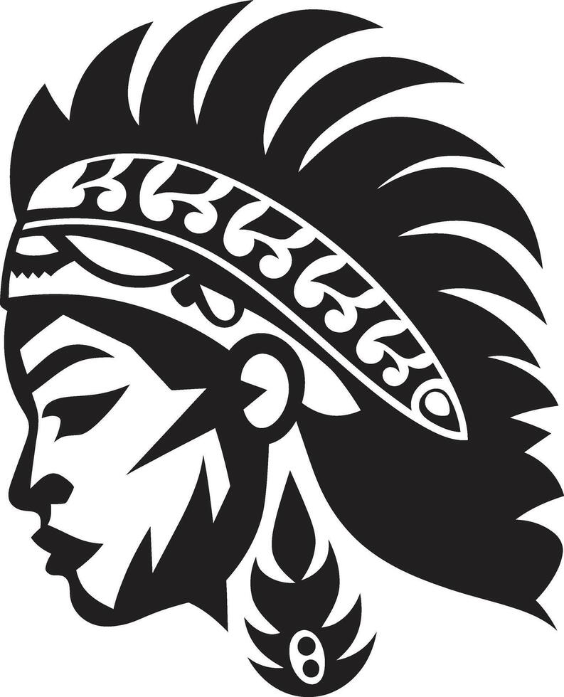 Island Harmony Tribal Woman Silhouette Tribal Legacy Black Hawaii Tribal Woman Symbol vector
