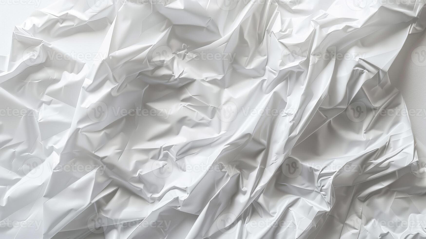 Abstract Wrinkled White Paper Texture for Background or Design Elements photo