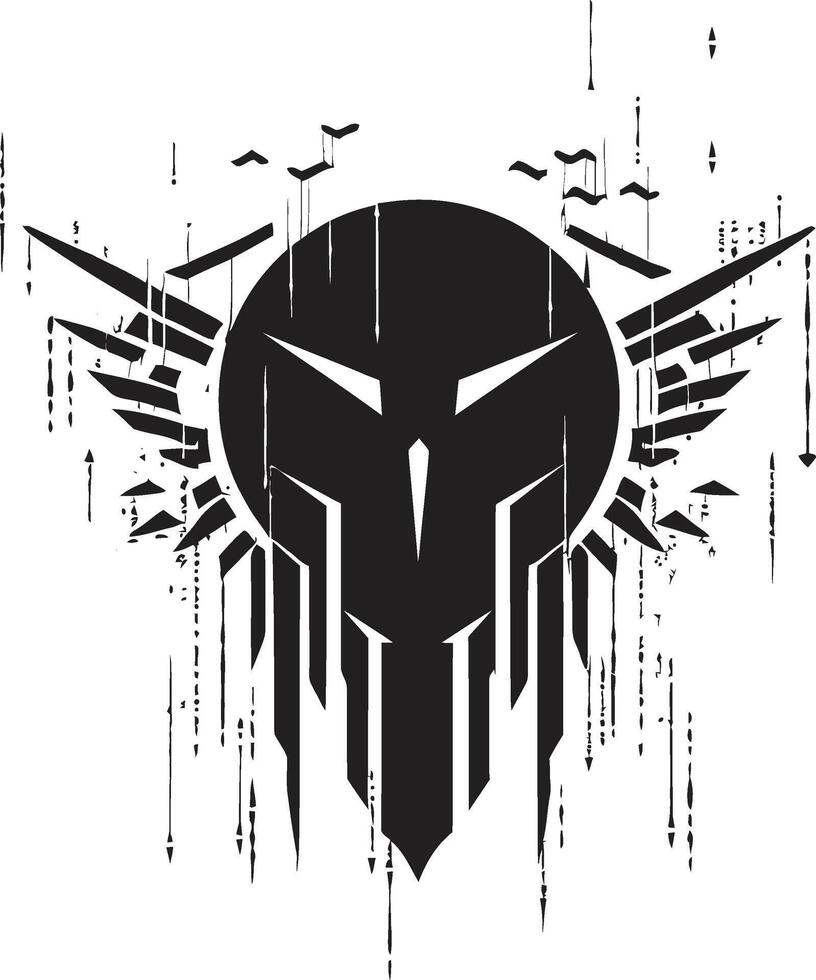 Cyber Clandestine Stealthy Digital Thief Graphic Ghostly Grafter Black Cyber Thief Icon vector