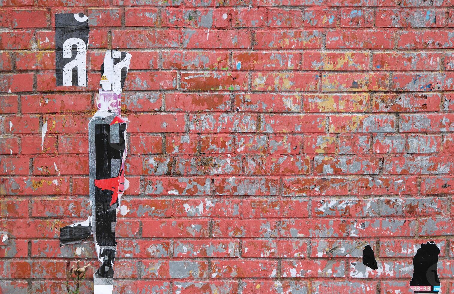Bricks wall texture. Urban street wall. photo