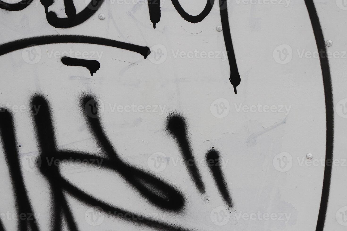 Graffiti Wall Tag. Painted Steel Wall photo