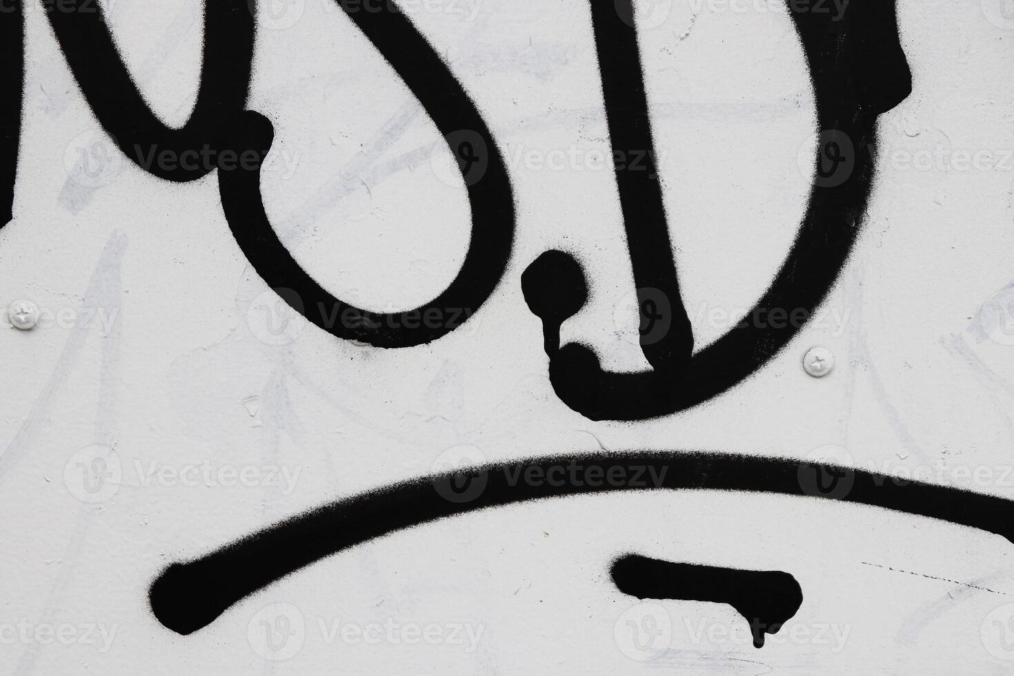 Graffiti Wall Tag. Painted Steel Wall photo