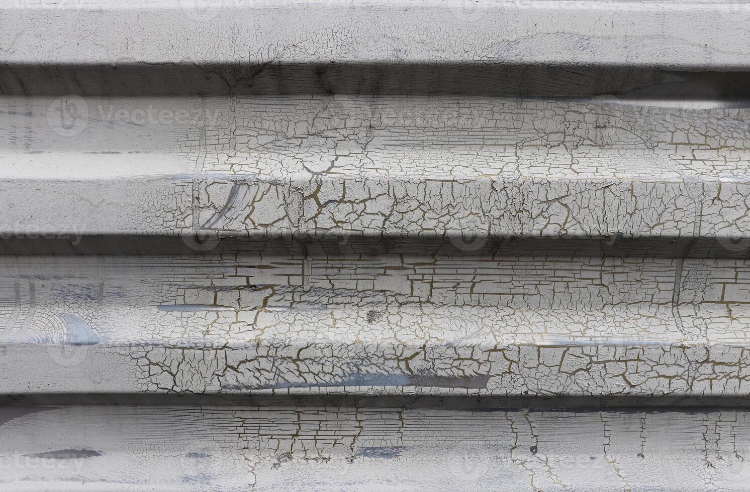 Metal wall. Painted Corrugated Steel Wall photo
