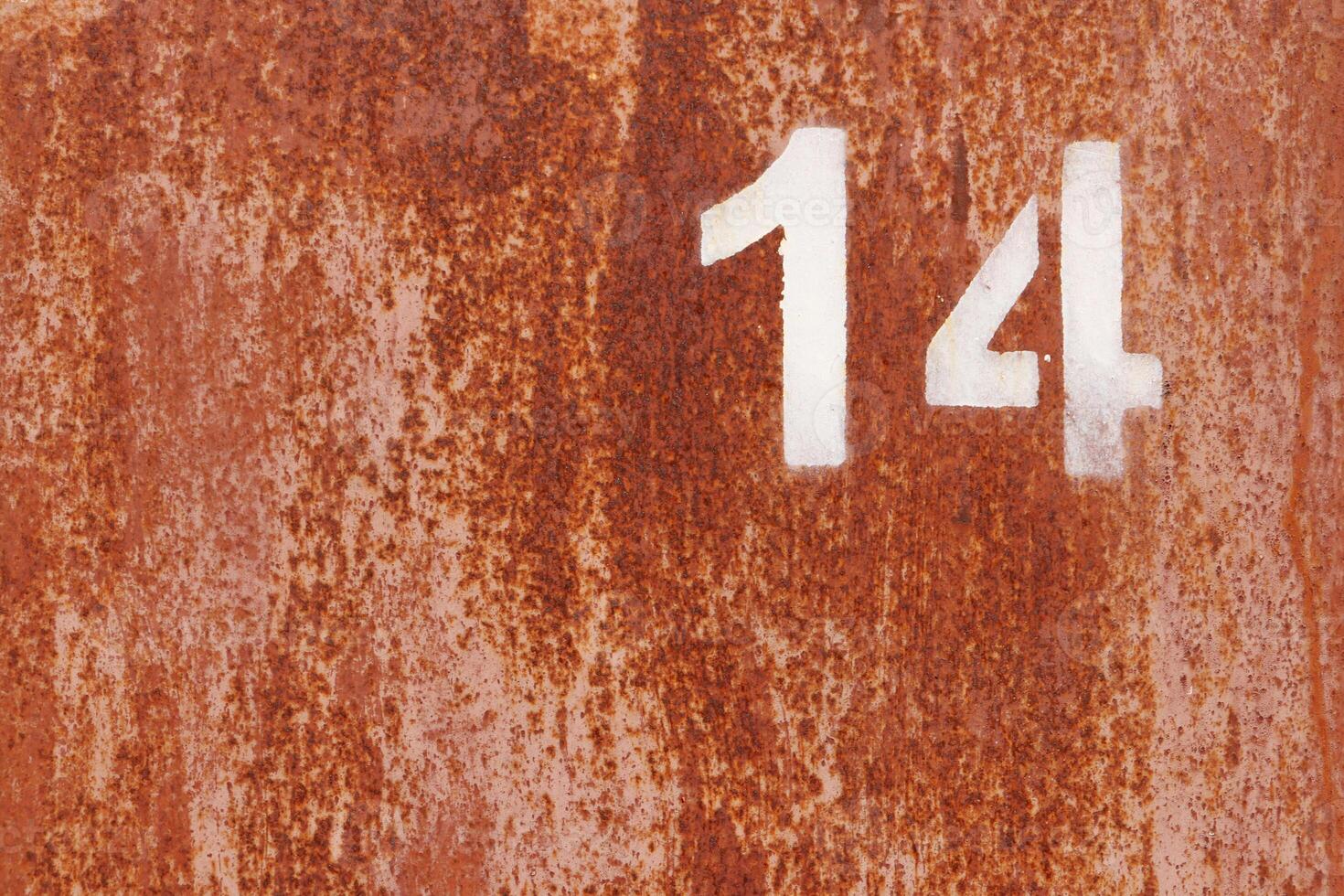 Rusty Painted Wall Texture. Number 14. photo
