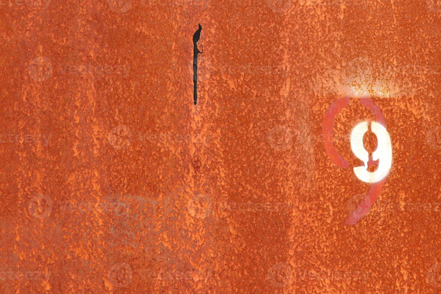 Rusty Painted Wall Texture. Number 9. photo