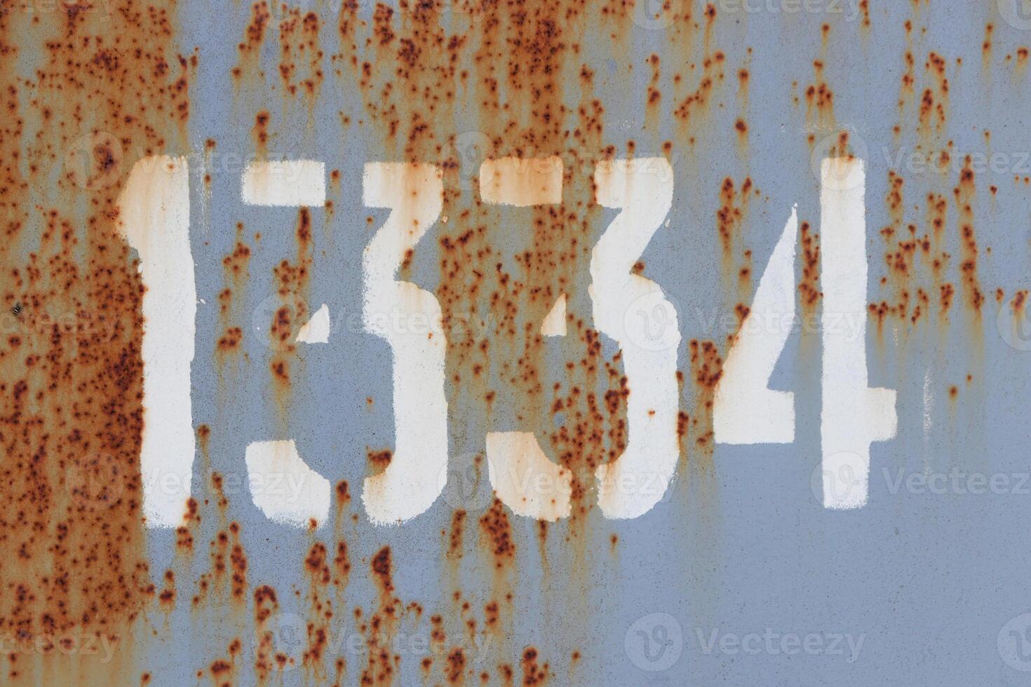 Rust Blue Painted Wall Texture. Number 1334. photo