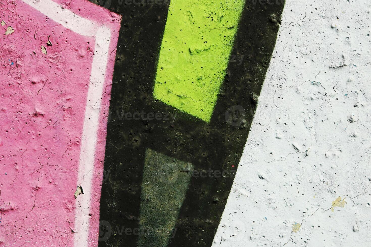 Weathered Graffiti Wall. Urban Street Art Beauty. Texture Backgr photo