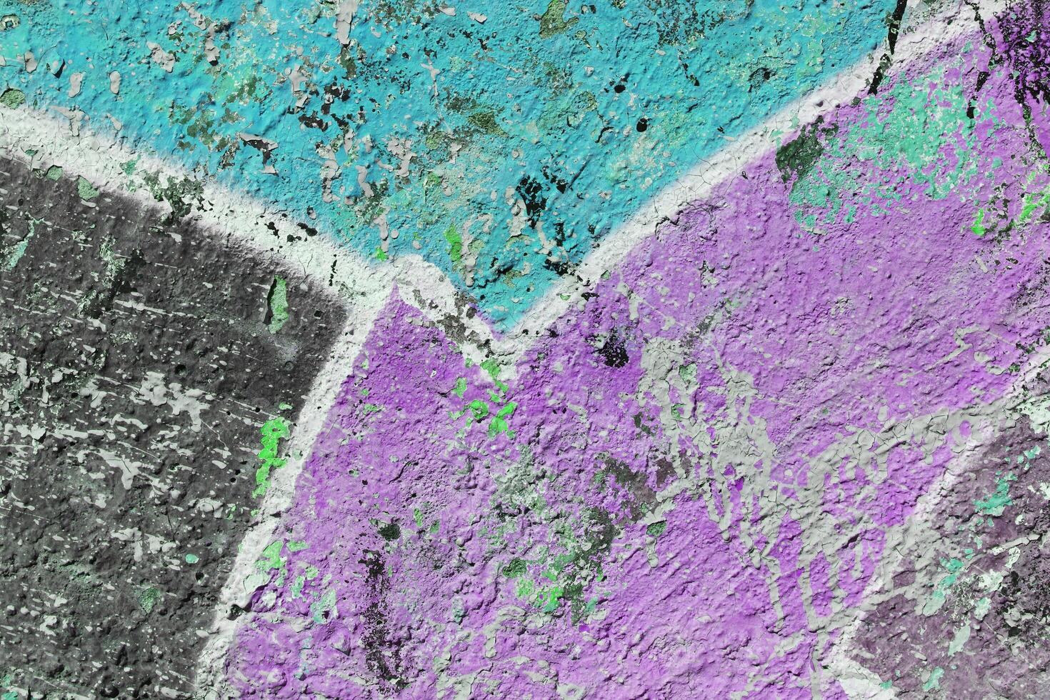 Weathered Graffiti Wall. Urban Street Art Beauty. Texture Backgr photo