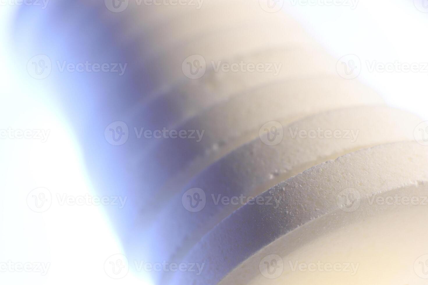 Medicine Tablets Stack. Big White Pharmacy Pills on Isolated Background. Macro Closeup. photo