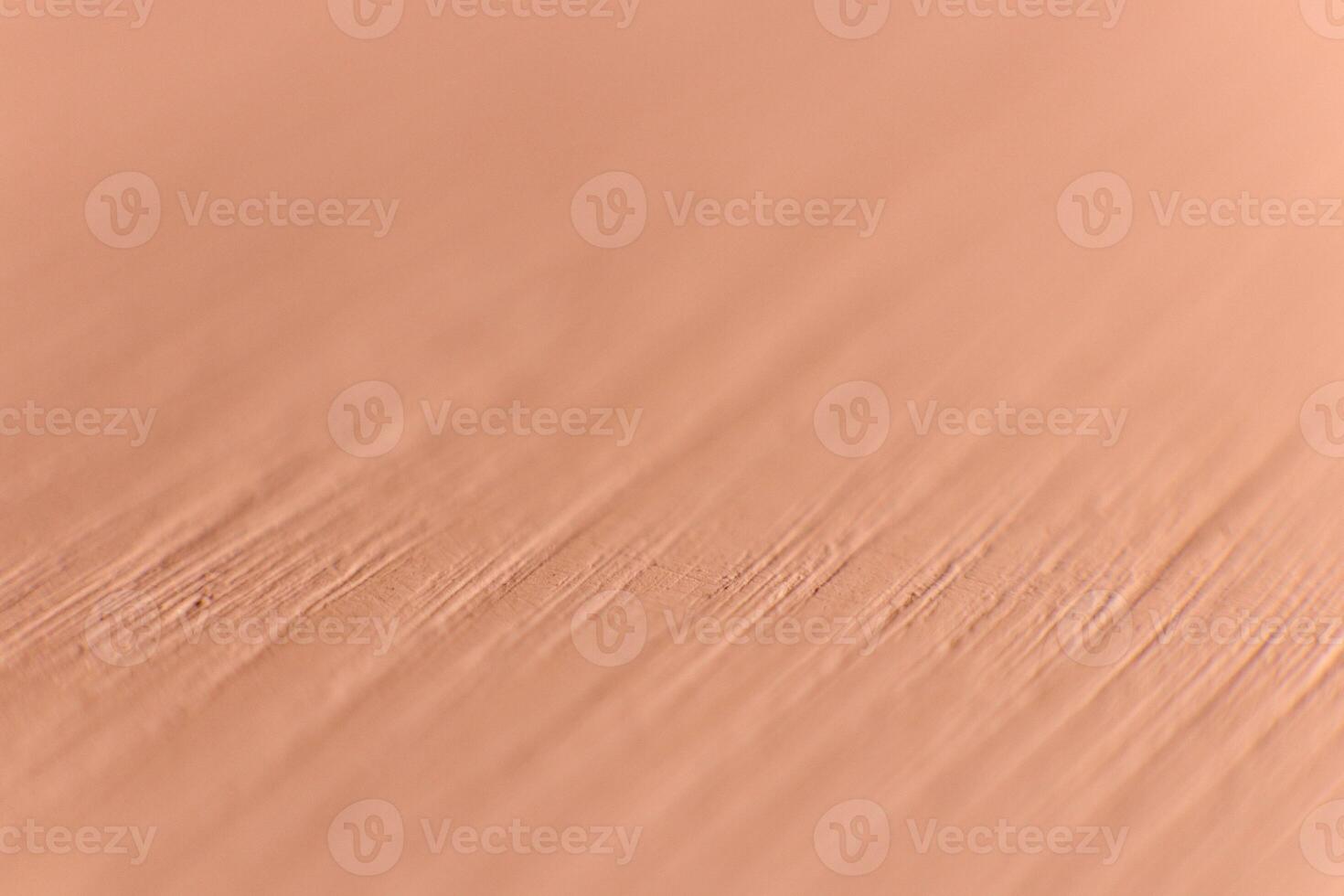 Painted Peach Wood Texture Background. Detailed Fibers Macro Closeup. photo
