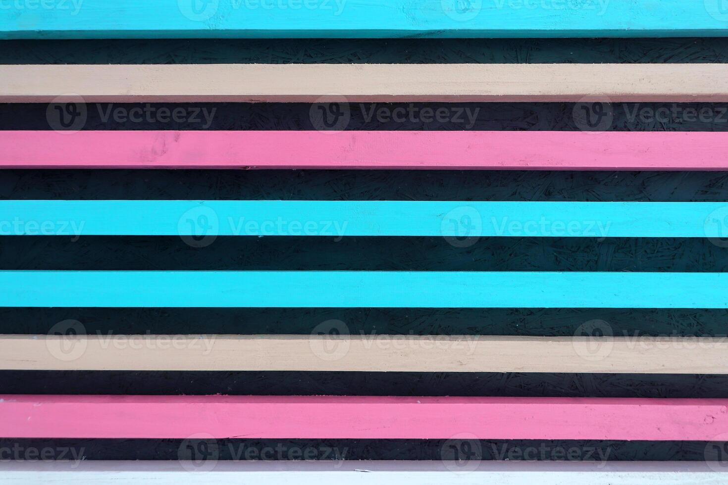 Multicolor wood planks texture. Horizontal colored planks background. photo