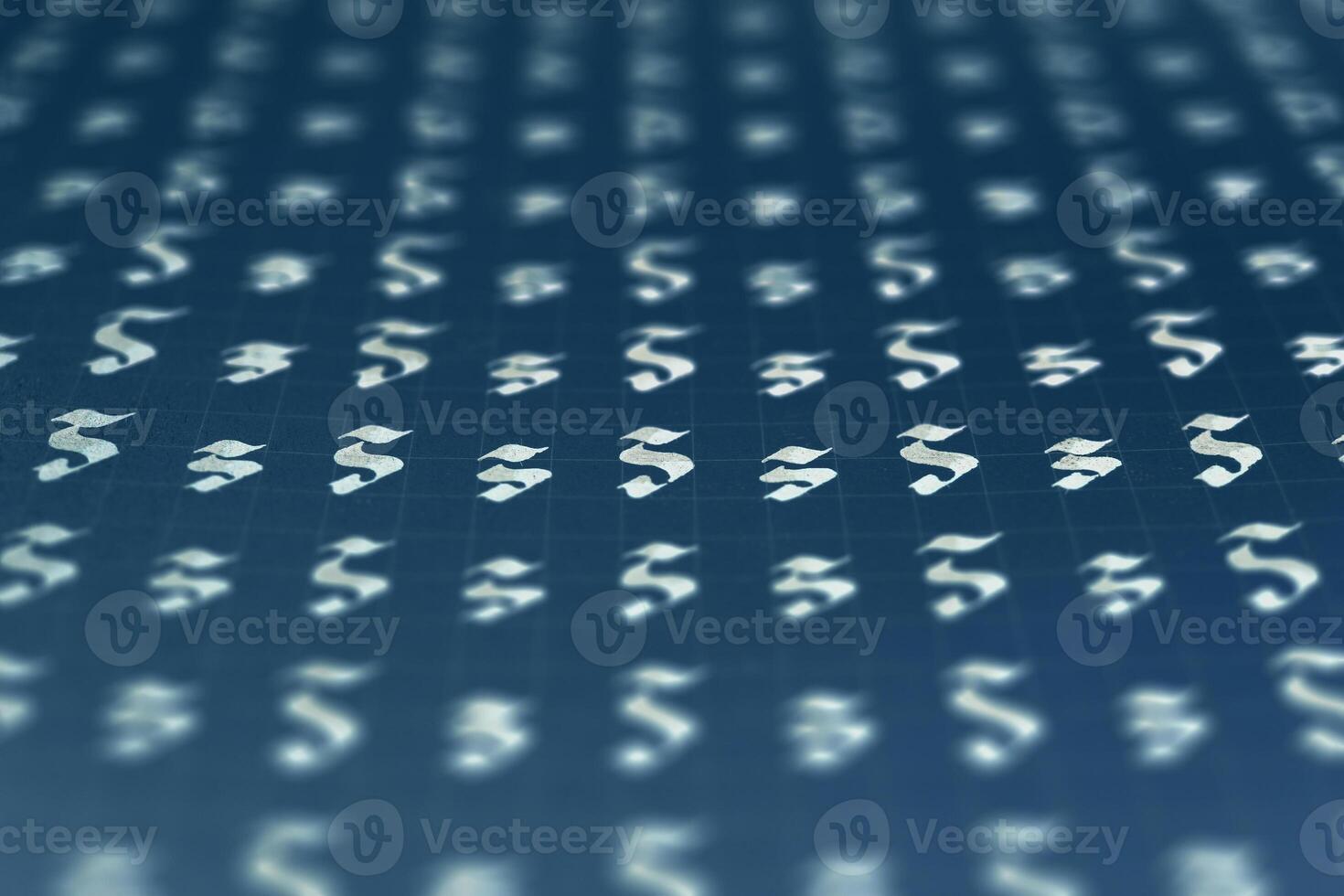 Lettering white on dark blue practice writing worksheet. Handwriting symbol filling pattern. Calligraphic letter S learning skills paper page. Calligraphy letters s background. photo