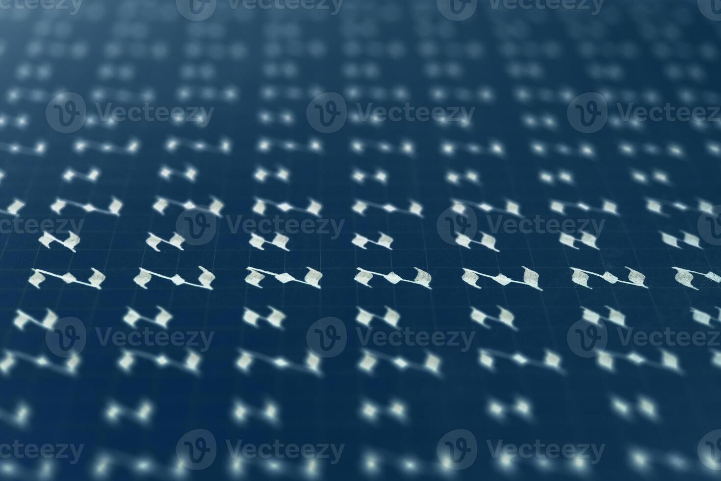 Calligraphic white on dark blue letter Z learning skills paper page. Calligraphy letters z background. Lettering practice writing worksheet. Handwriting symbol filling pattern. photo