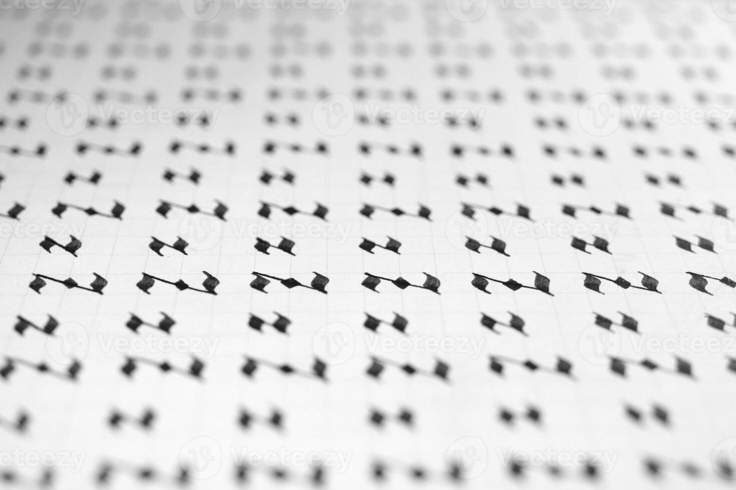 Calligraphy black and white letters Z background. Lettering practice writing worksheet. Handwriting symbol filling pattern. Calligraphic letter z learning skills paper page. photo