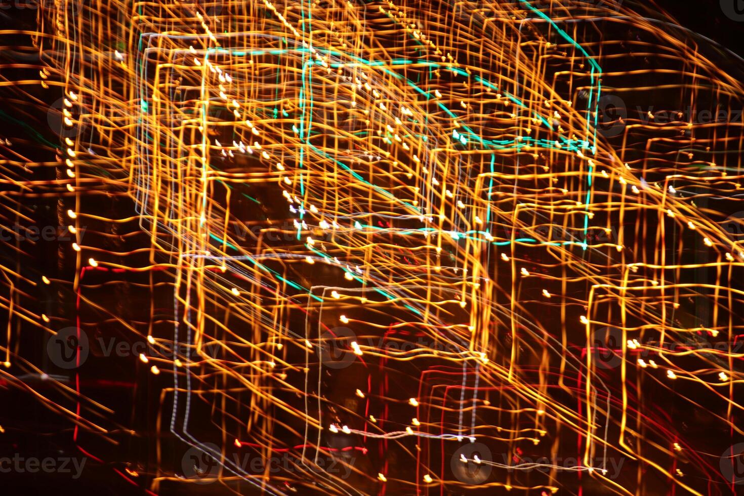 Trail lines background. Traffic bright lamps tracks. Road light traces. photo