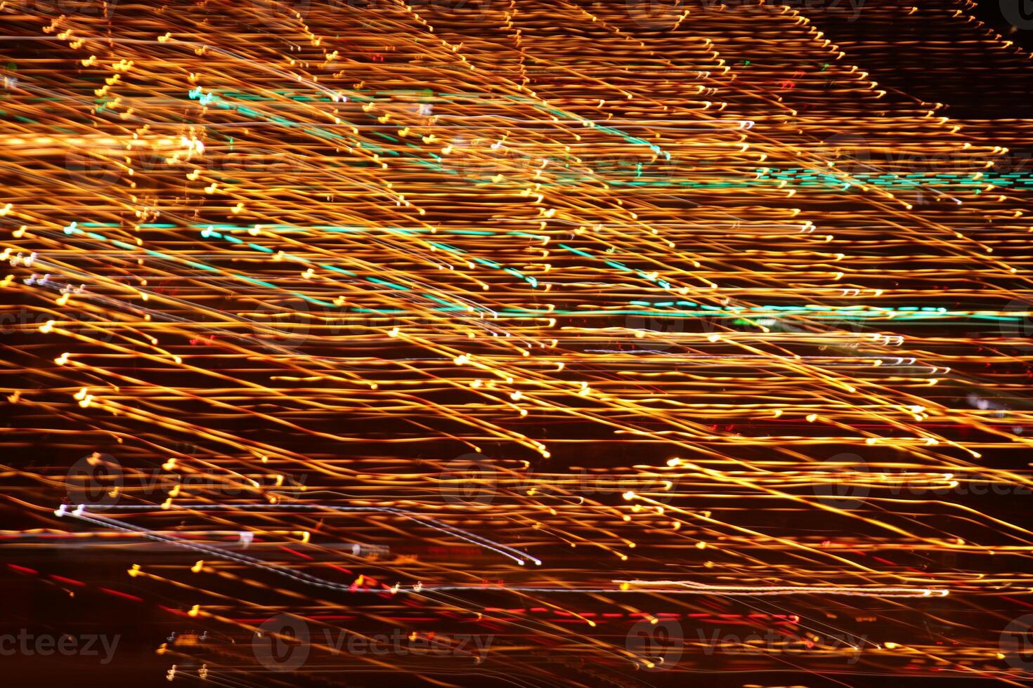 Trail lines background. Traffic bright lamps tracks. Road light traces. photo