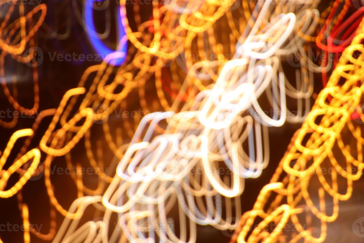 Road light traces. Trail lines background. Traffic bright lamps tracks. photo