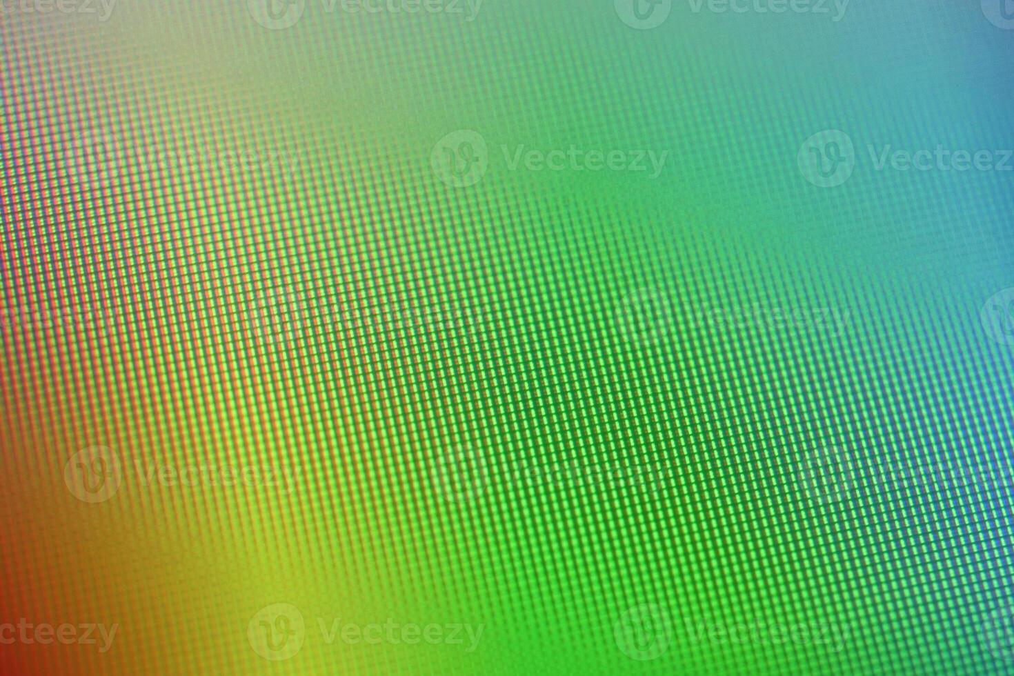 Display pixels multi-colored background. Macro closeup blurry monitor texture. photo