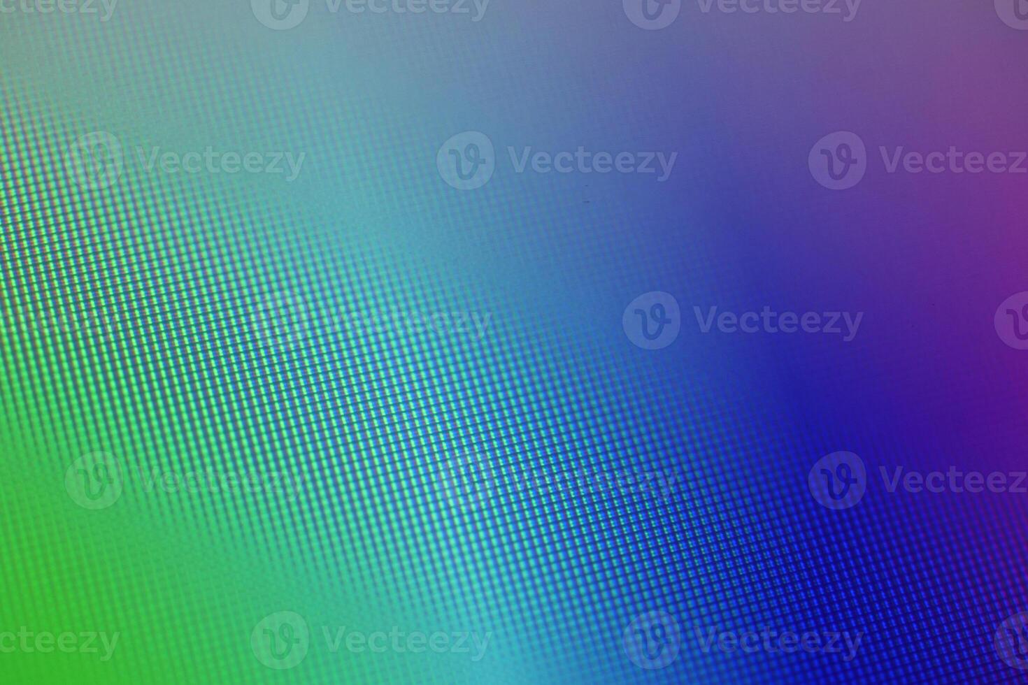 Display pixels multi-colored background. Macro closeup blurry monitor texture. photo