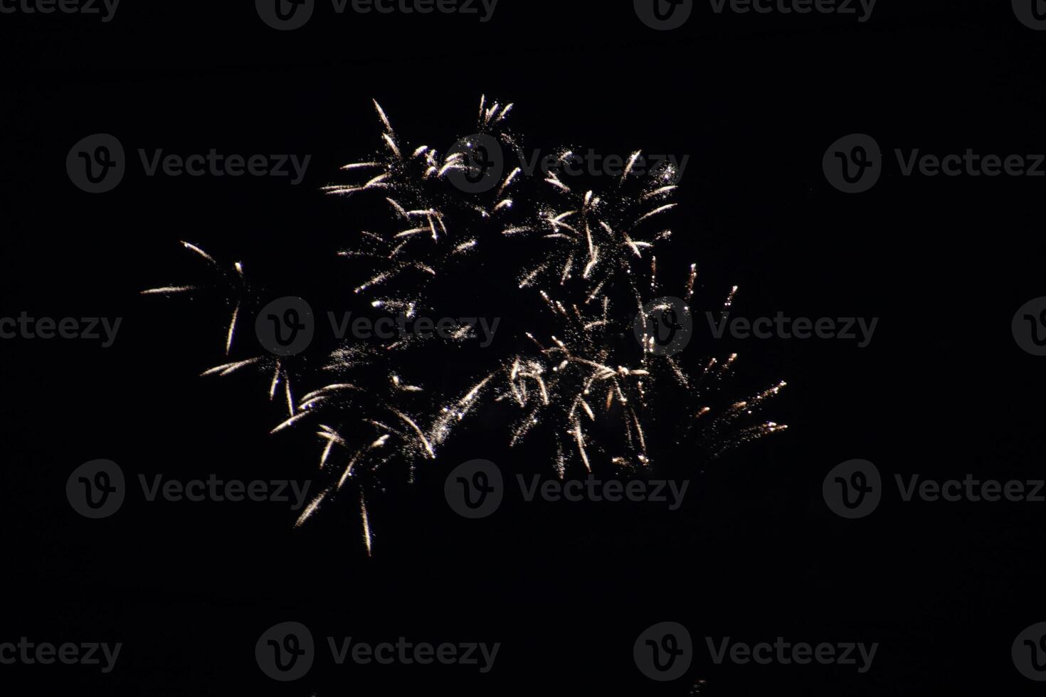 Happy celebration fireworks sky background. photo