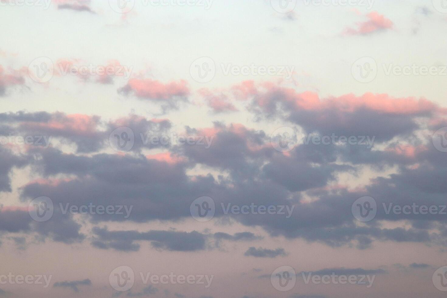 Breeze belt of cumulus pink harmony air clouds natural inspiration day. photo