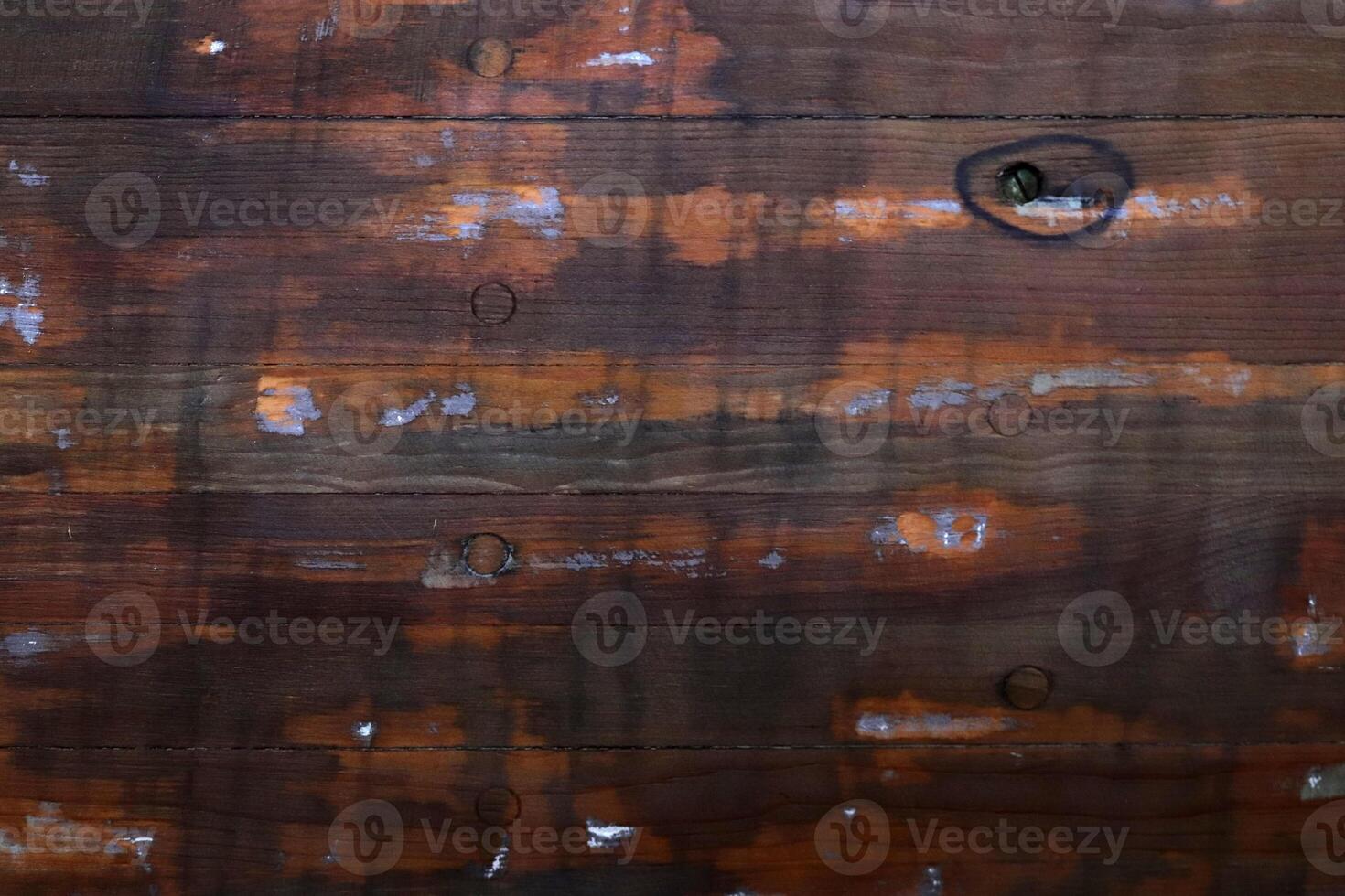 Board repairing background. Weathered dark wood texture. photo