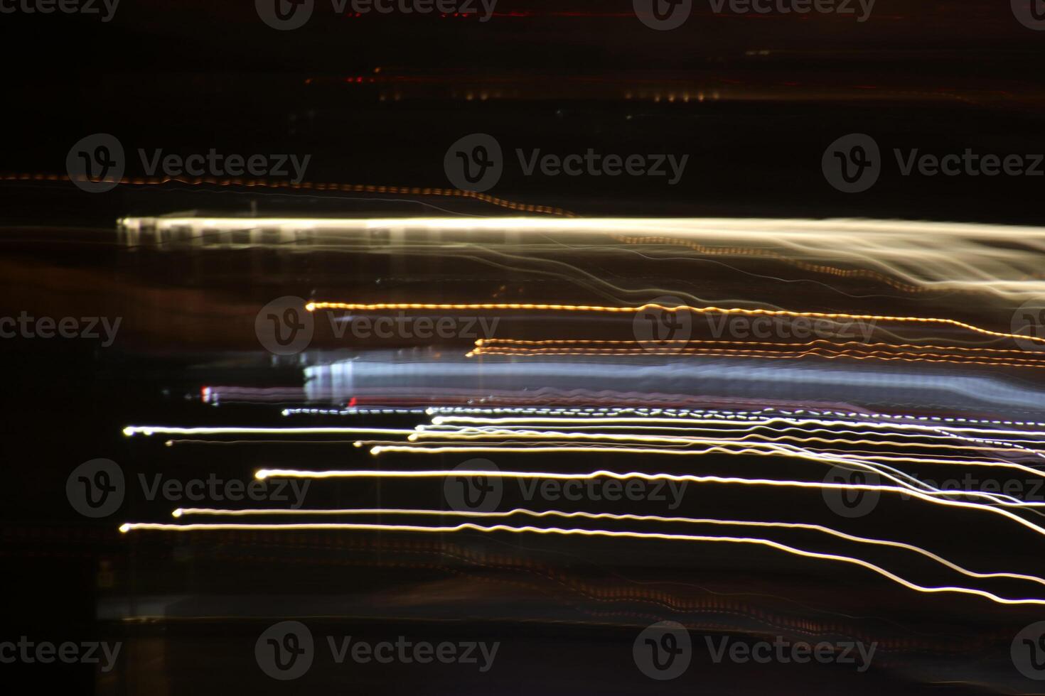 Night city rays glow background. Night exposure zoom traces backdrop. Light lines leaks exposition texture. photo