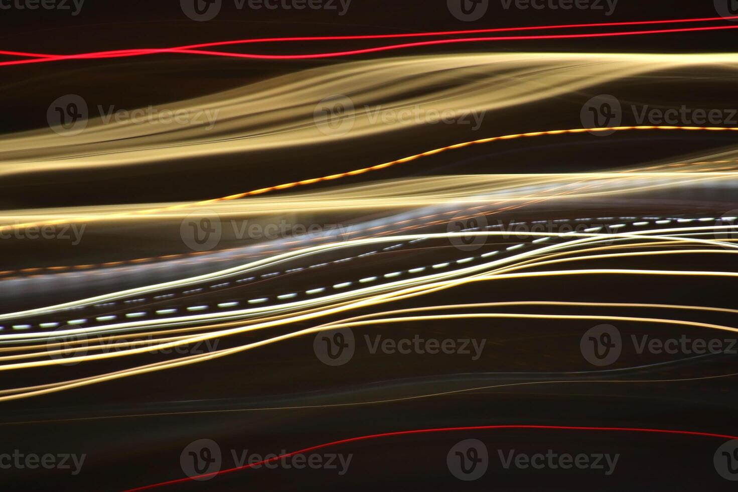 Light lines leaks exposition background. Night city rays glow backdrop. Night exposure zoom traces texture. photo