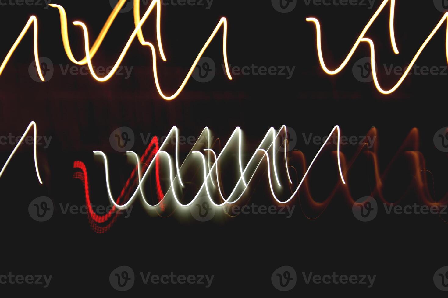 Night city rays glow background. Night exposure zoom traces backdrop. Light lines leaks exposition texture. photo