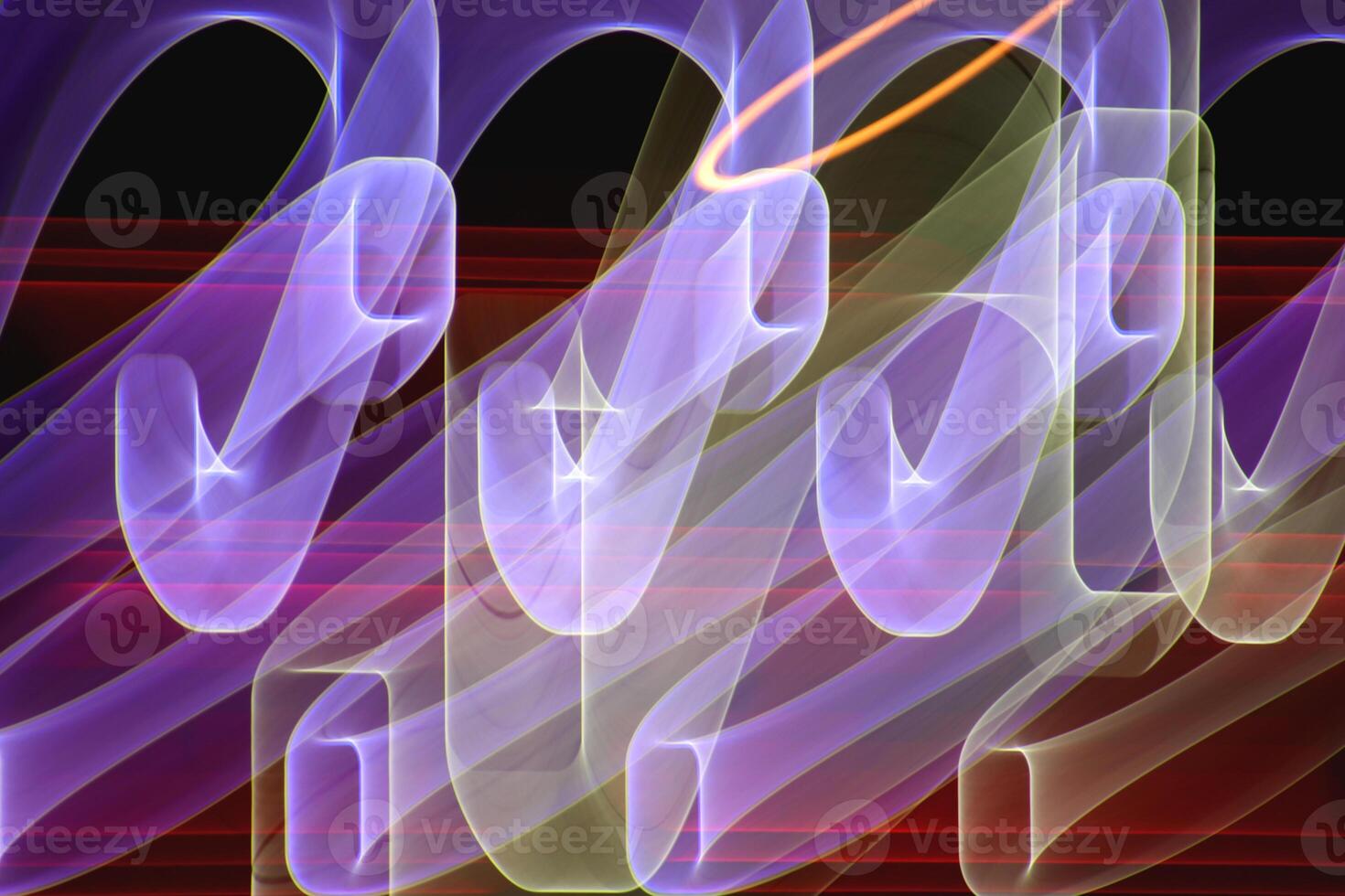 Night city rays glow background. Night exposure zoom traces backdrop. Light lines leaks exposition texture. photo