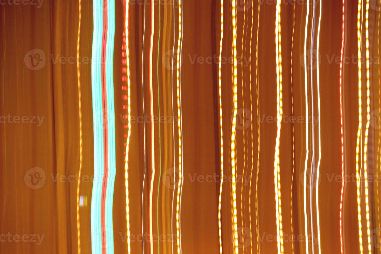 Light lines leaks exposition background. Night city rays glow backdrop. Night exposure zoom traces texture. photo