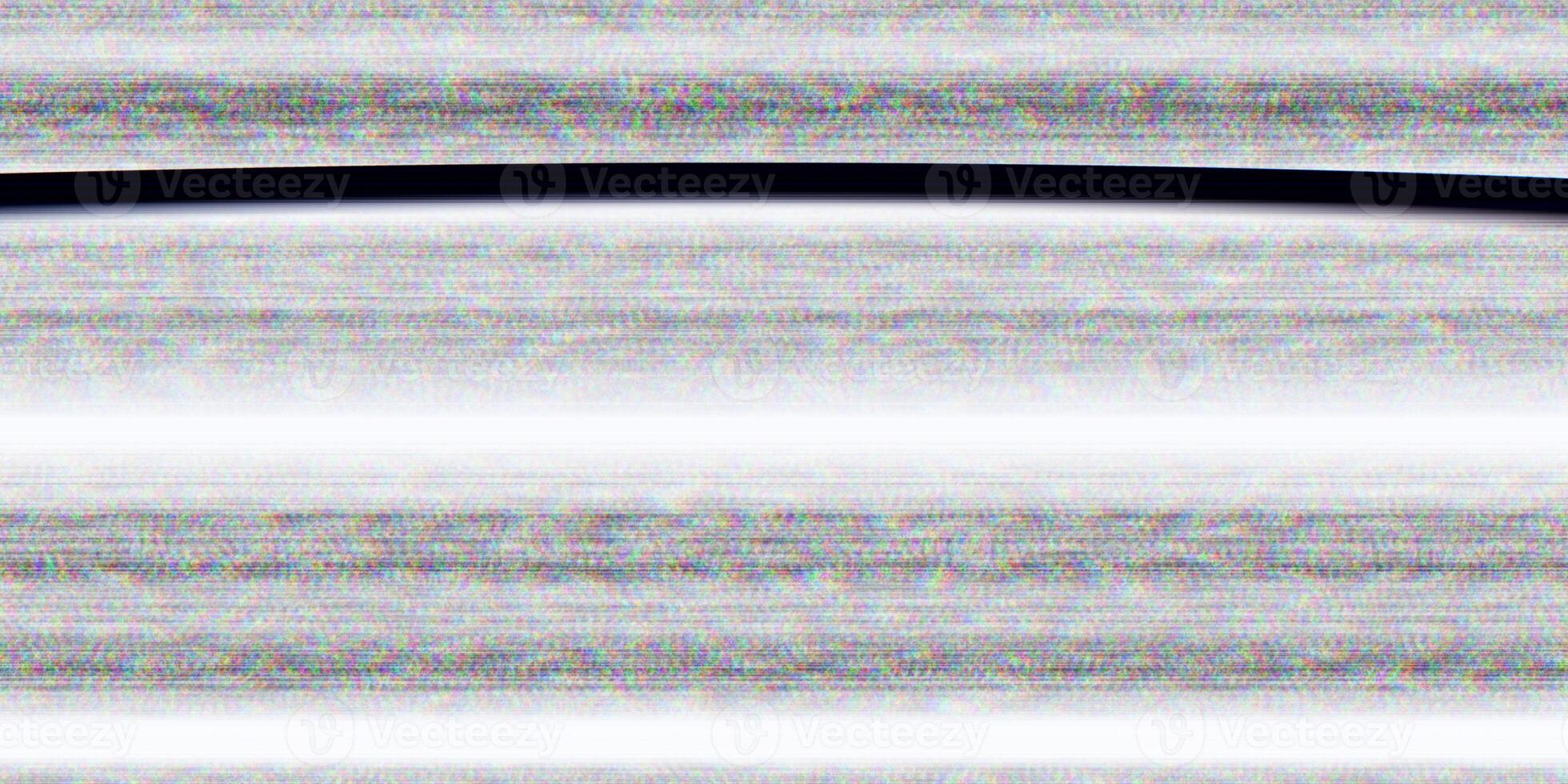 Television Glitch Background. No Signal Display. Bad Tv Lines. photo