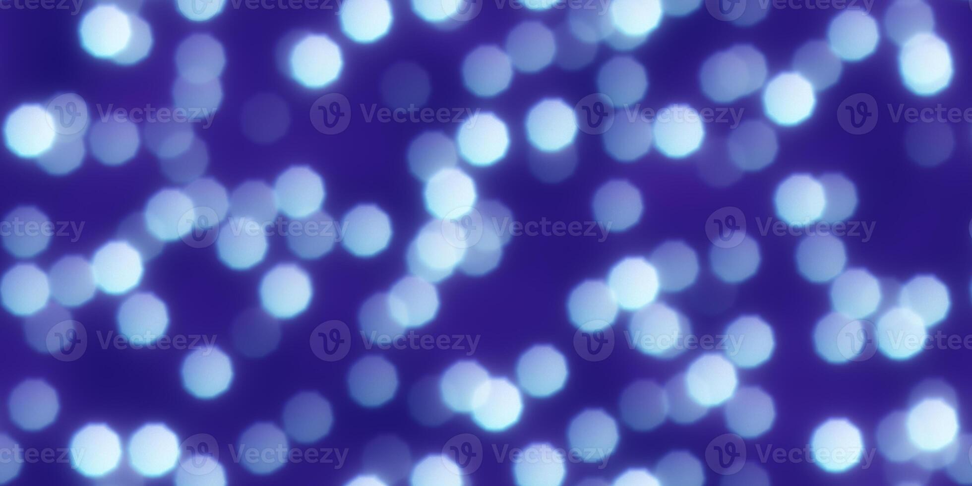 Dark Blue Polygon Shapes Bokeh Background. Abstract Figure Night Lights Texture. Abstract Glowing Forms Backdrop. photo