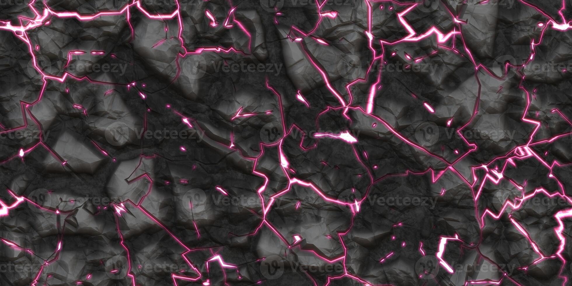 Pink shining mineral stone wall surface. Energy rock wall texture. Power cliff stone background. Blast rocky backdrop. photo