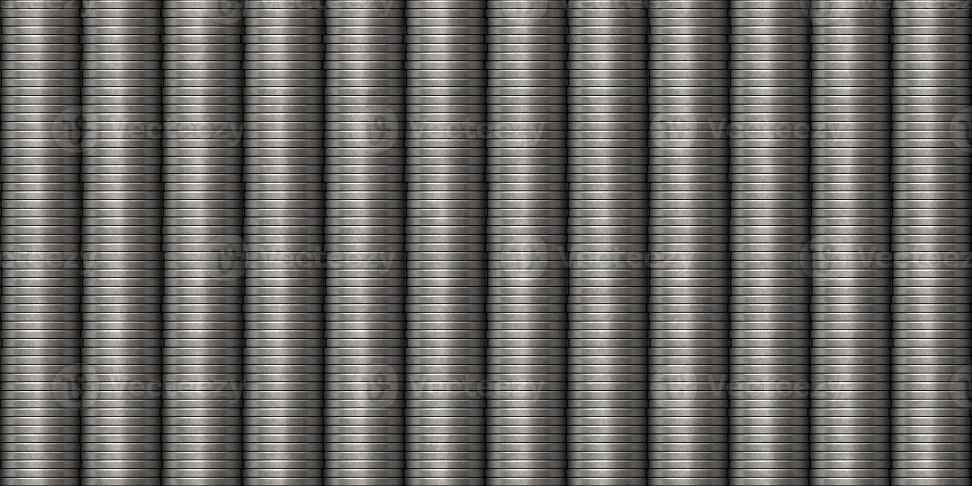 Seamless coin stacks background. Coin money texture. Business backdrop. photo