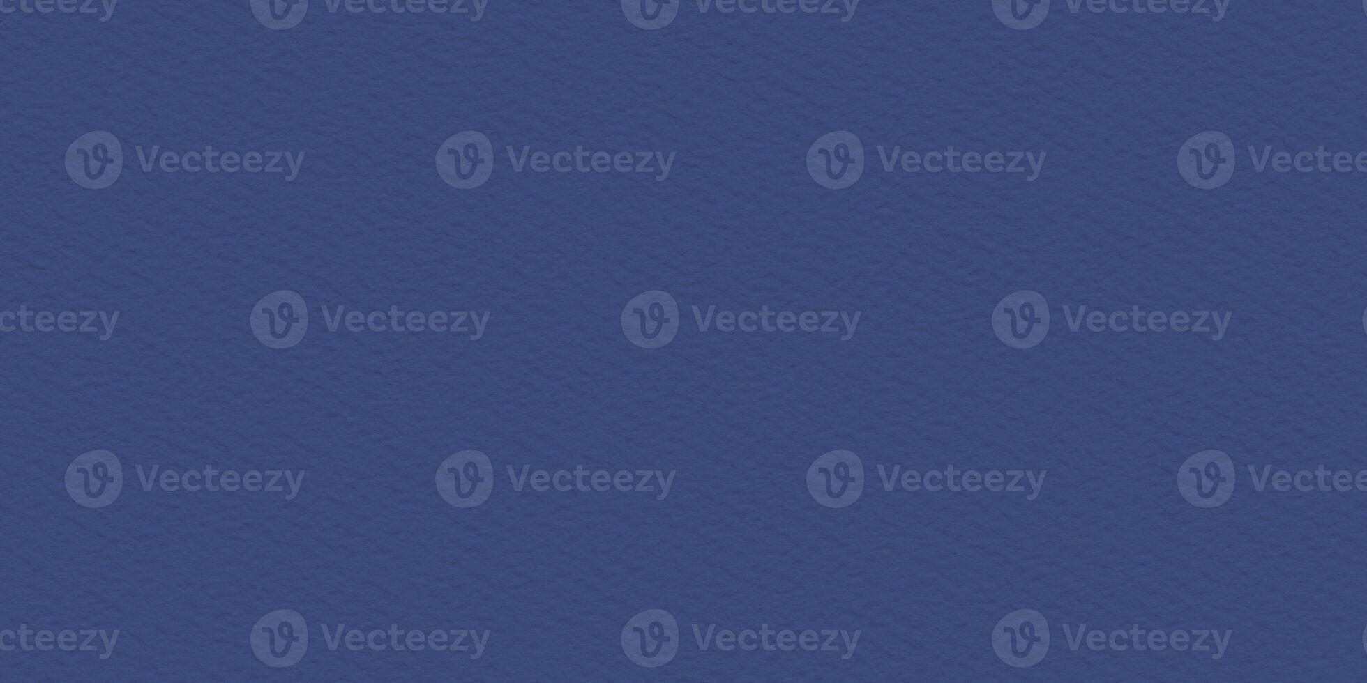 Deep Blue Cold Pressed Watercolor Paper Seamless Texture. Tileable Rough Craft Material Background Surface. photo