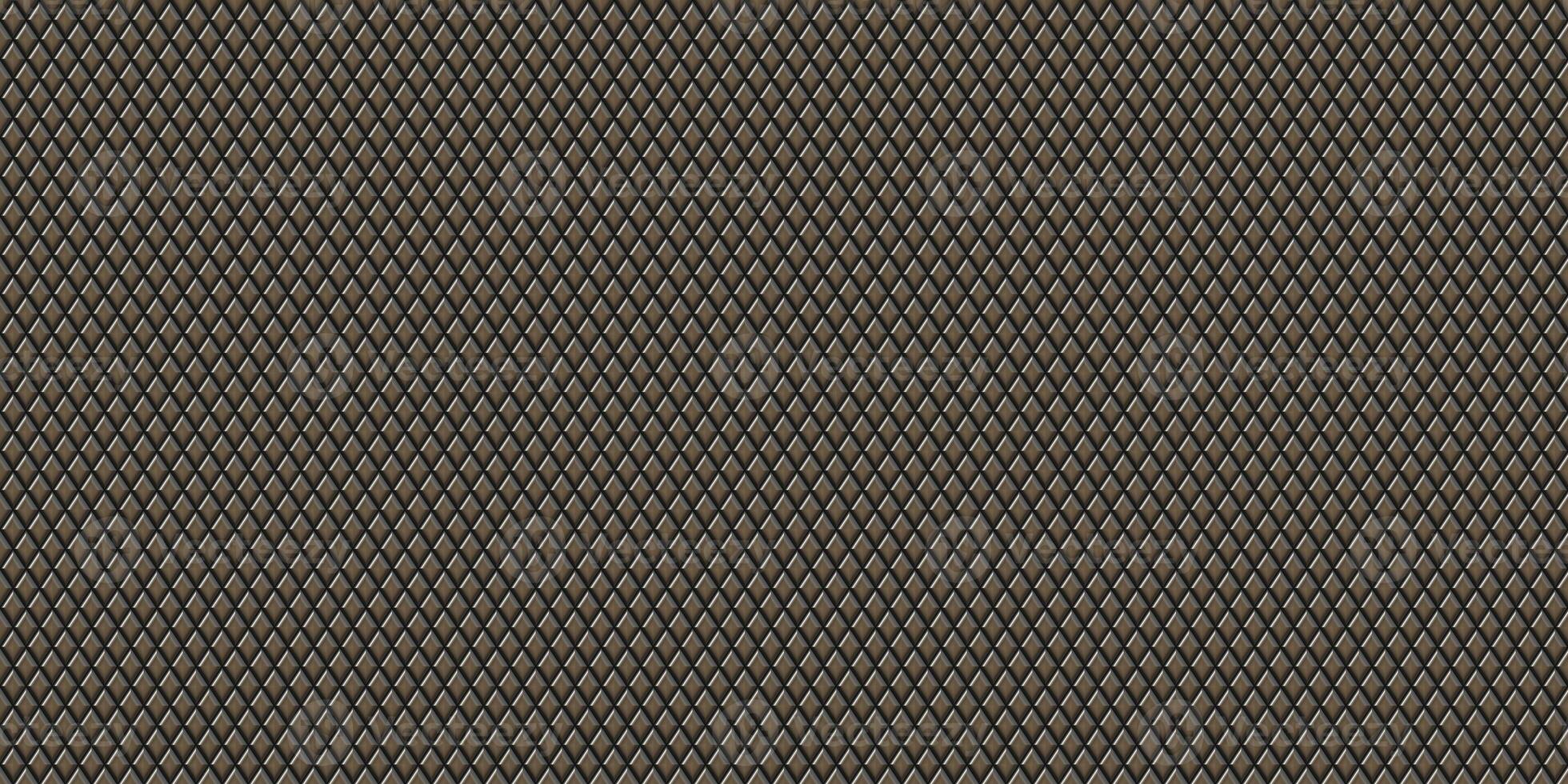 Metal rhombus pattern surface. Knurling touch texture. Knurl contact surface background. photo