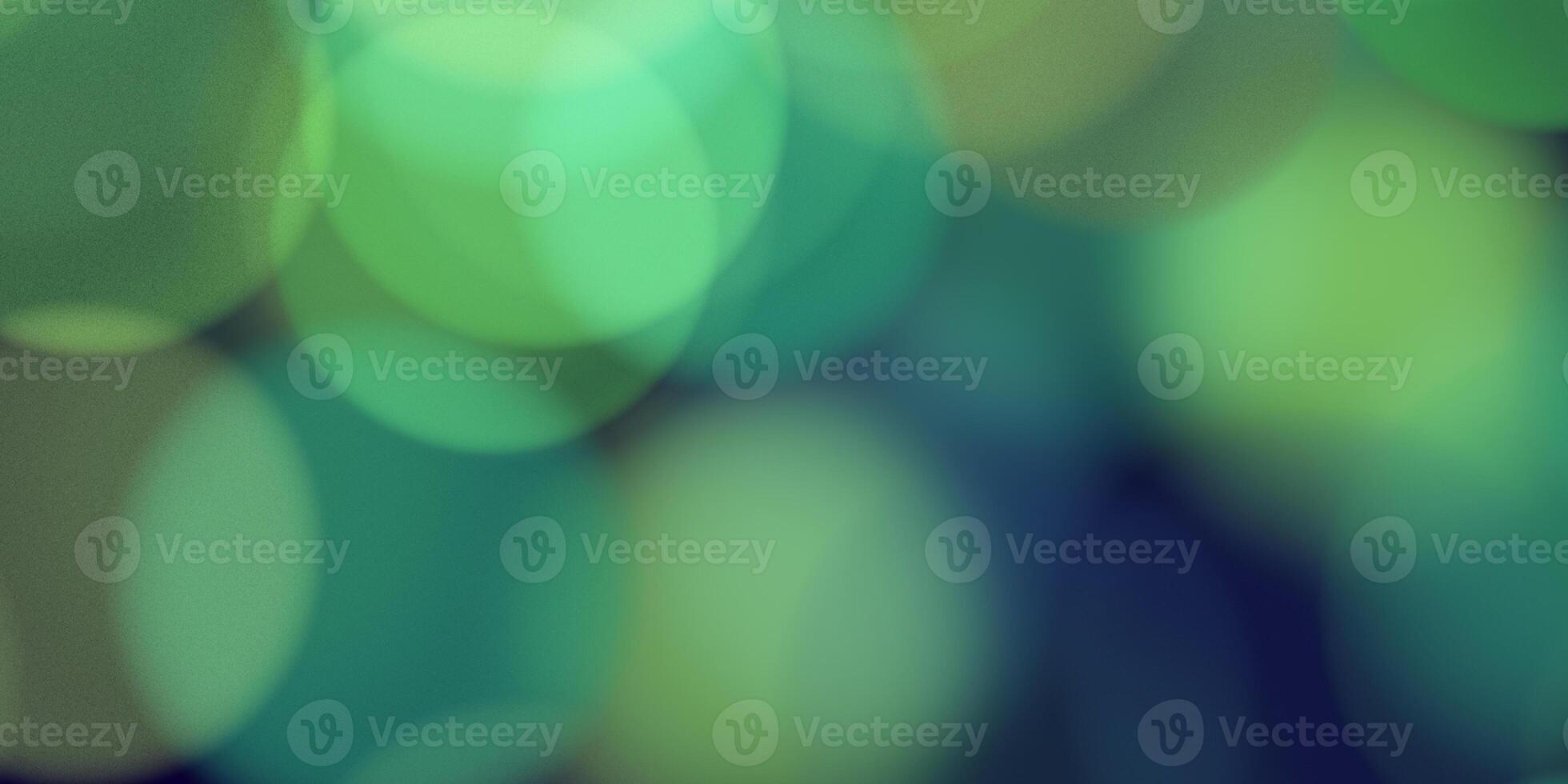 Deep Sea Green Bokeh Background. Shine Blurred Texture. Glowing Glitter Backdrop. photo