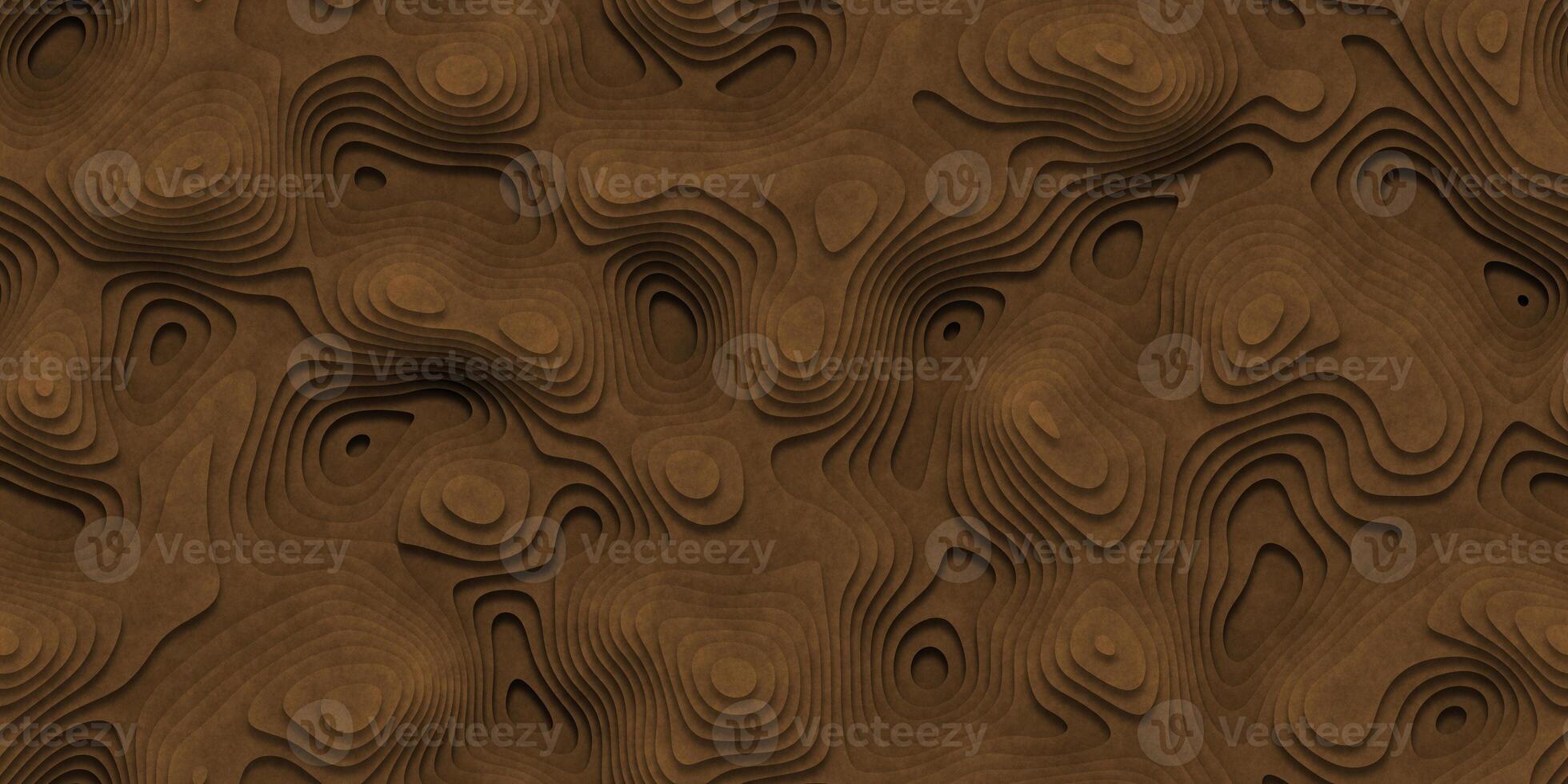 Sand Seamless Topographic Landscape Background. Wavy Relief Illustration Texture. photo