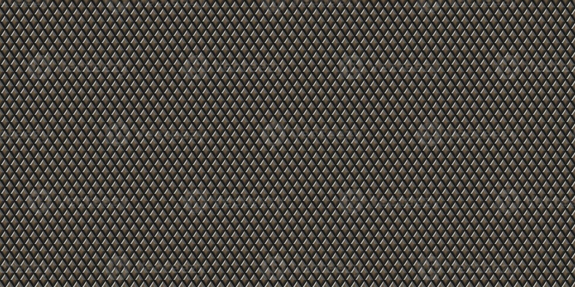 Knurl contact surface background. Metal rhombus pattern surface. Knurling touch texture. photo