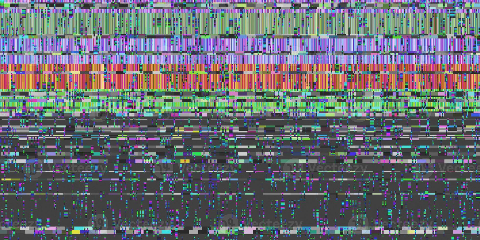 Seamless Television Display Screen Noise Background. photo