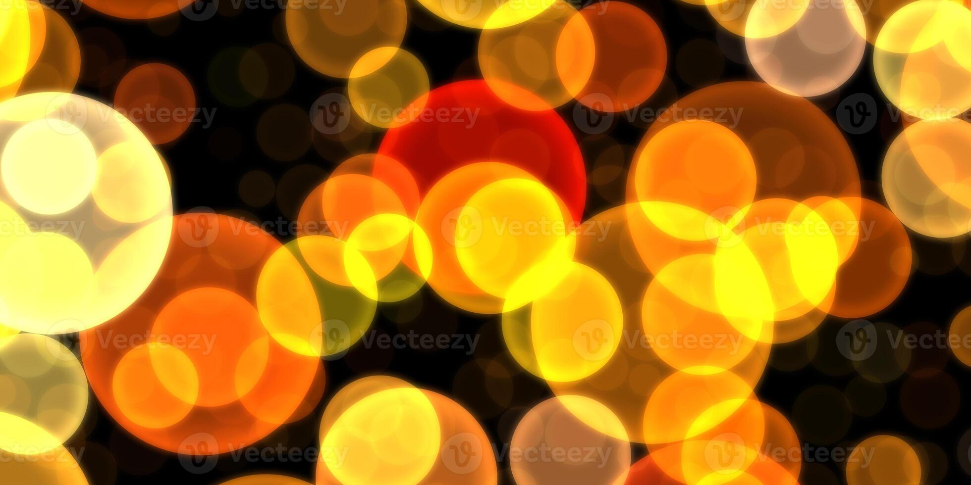 Orange Bokeh Background. Shine Blurred Texture. Glowing Glitter Backdrop. photo